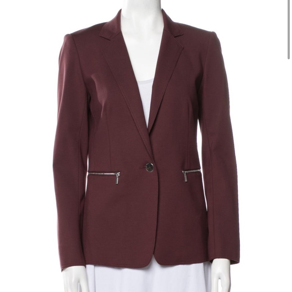Lafayette 148 New York Burgundy Blazer